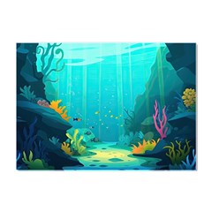 Intro Youtube Background Wallpaper Aquatic Water Crystal Sticker (a4)