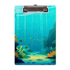 Intro Youtube Background Wallpaper Aquatic Water A5 Acrylic Clipboard by Pakemis