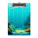 Intro Youtube Background Wallpaper Aquatic Water A5 Acrylic Clipboard Front