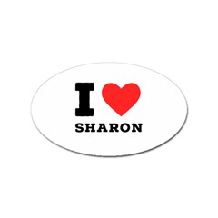 I Love Sharon Sticker (oval)