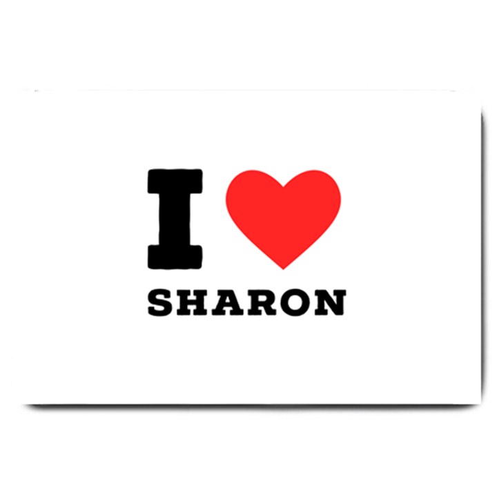 I love sharon Large Doormat