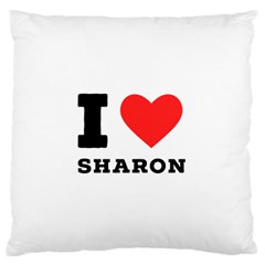 I Love Sharon Standard Premium Plush Fleece Cushion Case (one Side)