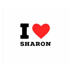 I Love Sharon Premium Plush Fleece Blanket (small)