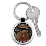 Rustic Charm Abstract Print Key Chain (Round) Front