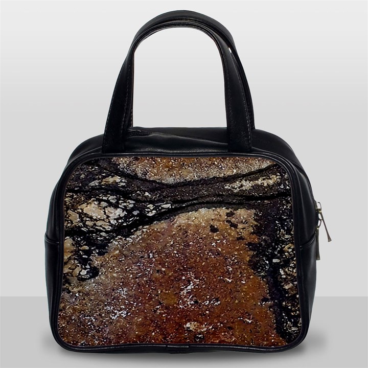 Rustic Charm Abstract Print Classic Handbag (Two Sides)