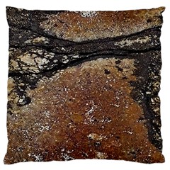 Rustic Charm Abstract Print Large Cushion Case (two Sides) by dflcprintsclothing