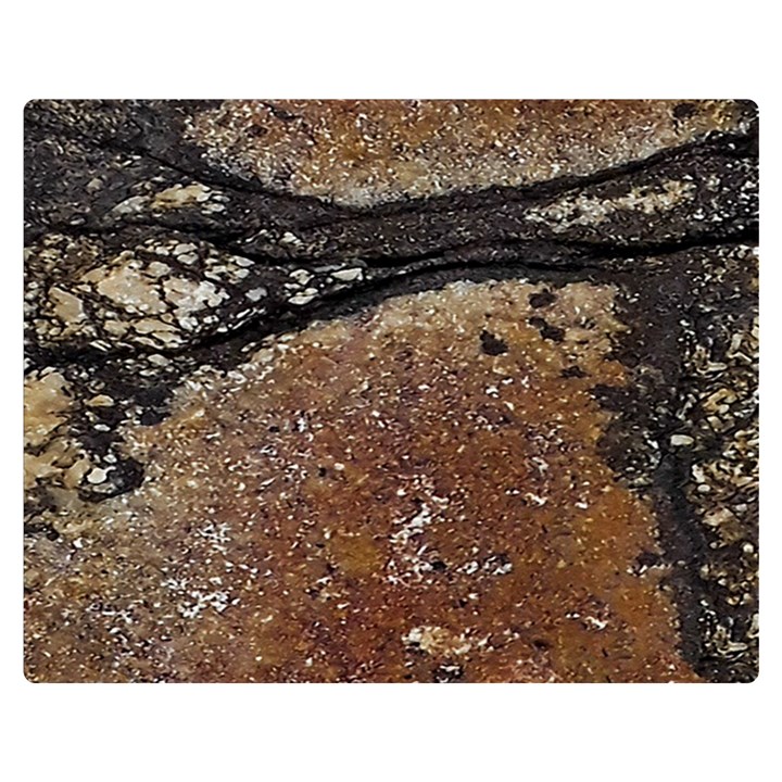 Rustic Charm Abstract Print One Side Premium Plush Fleece Blanket (Medium)