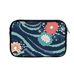 Waves Flowers Pattern Water Floral Minimalist Apple MacBook Pro 13  Zipper Case Front