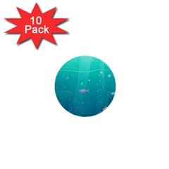 Ai Generated Ocean Sea Fish Aquatic Water Nature 3 1  Mini Buttons (10 Pack)  by Pakemis