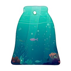 Ai Generated Ocean Sea Fish Aquatic Water Nature 3 Ornament (bell)