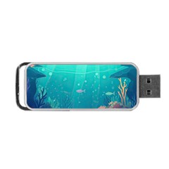 Ai Generated Ocean Sea Fish Aquatic Water Nature 3 Portable Usb Flash (one Side) by Pakemis