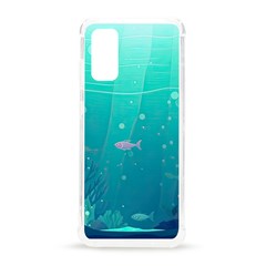 Ai Generated Ocean Sea Fish Aquatic Water Nature 3 Samsung Galaxy S20 6 2 Inch Tpu Uv Case