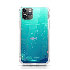 Ai Generated Ocean Sea Fish Aquatic Water Nature 3 Iphone 11 Pro 5 8 Inch Tpu Uv Print Case by Pakemis