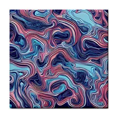 Fluid Art Pattern Tile Coaster by GardenOfOphir