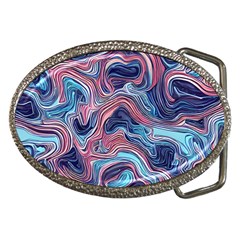 Fluid Art Pattern Belt Buckles by GardenOfOphir