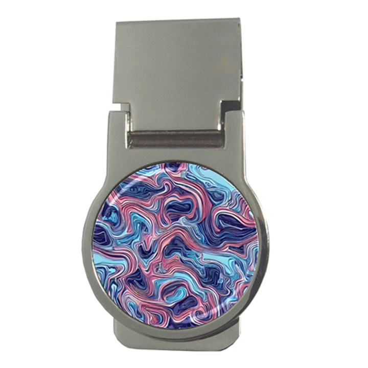 Fluid Art Pattern Money Clips (Round) 