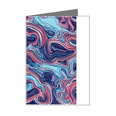 Fluid Art Pattern Mini Greeting Card by GardenOfOphir