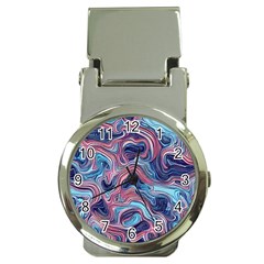 Fluid Art Pattern Money Clip Watches by GardenOfOphir