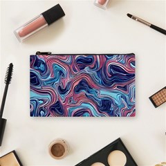 Fluid Art Pattern Cosmetic Bag (small) by GardenOfOphir