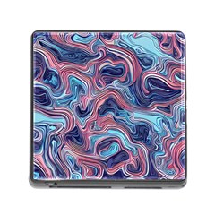 Fluid Art Pattern Memory Card Reader (square 5 Slot) by GardenOfOphir