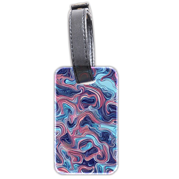 Fluid Art Pattern Luggage Tag (two sides)