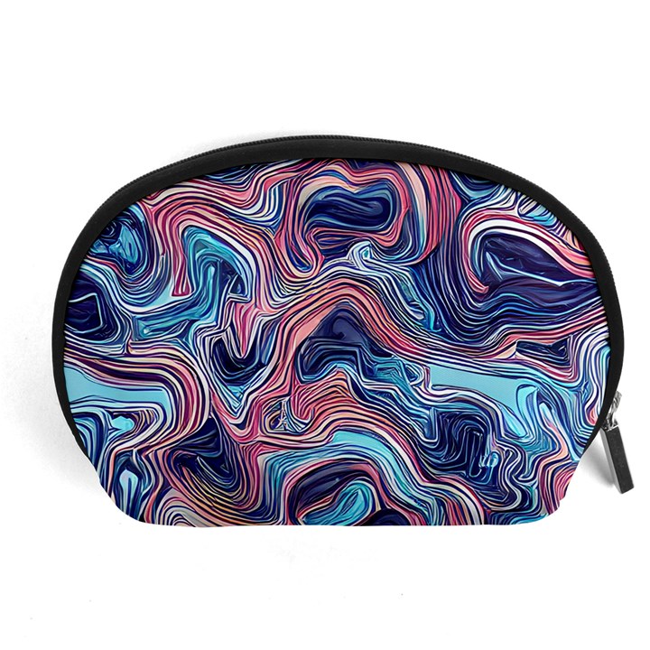 Fluid Art Pattern Accessory Pouch (Large)