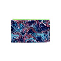 Fluid Art Pattern Cosmetic Bag (xs) by GardenOfOphir