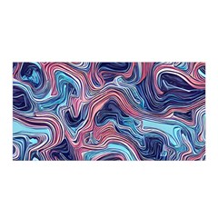 Fluid Art Pattern Satin Wrap 35  X 70  by GardenOfOphir