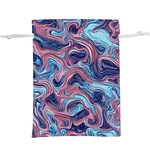 Fluid Art Pattern Lightweight Drawstring Pouch (XL) Front