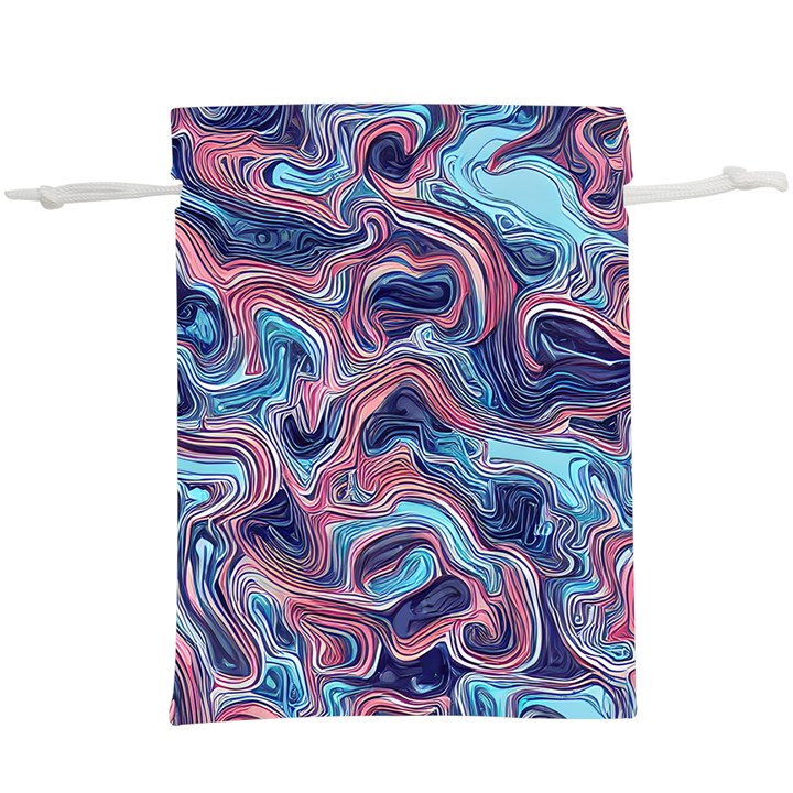 Fluid Art Pattern Lightweight Drawstring Pouch (XL)