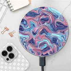 Fluid Art Pattern Wireless Fast Charger(white) by GardenOfOphir