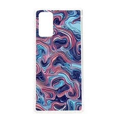 Fluid Art Pattern Samsung Galaxy Note 20 Tpu Uv Case by GardenOfOphir