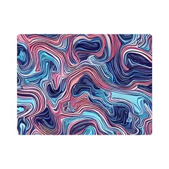 Fluid Art Pattern One Side Premium Plush Fleece Blanket (mini) by GardenOfOphir