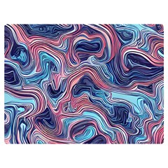 Fluid Art Pattern One Side Premium Plush Fleece Blanket (extra Small) by GardenOfOphir