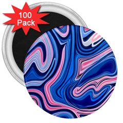 Abstract Liquid Art Pattern 3  Magnets (100 Pack) by GardenOfOphir