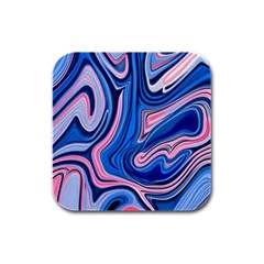 Abstract Liquid Art Pattern Rubber Square Coaster (4 Pack) by GardenOfOphir