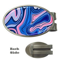 Abstract Liquid Art Pattern Money Clips (oval)  by GardenOfOphir