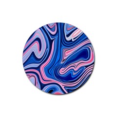 Abstract Liquid Art Pattern Rubber Round Coaster (4 Pack) by GardenOfOphir