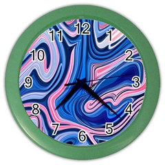 Abstract Liquid Art Pattern Color Wall Clock by GardenOfOphir