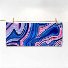 Abstract Liquid Art Pattern Hand Towel by GardenOfOphir