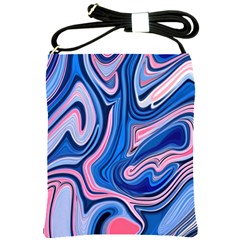 Abstract Liquid Art Pattern Shoulder Sling Bag by GardenOfOphir