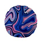 Abstract Liquid Art Pattern Standard 15  Premium Flano Round Cushions Front