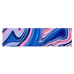 Abstract Liquid Art Pattern Oblong Satin Scarf (16  X 60 ) by GardenOfOphir