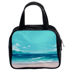 Ai Generated Ocean Waves Sea Water Anime Classic Handbag (two Sides) by Pakemis