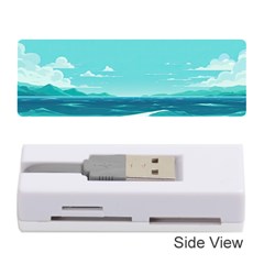 Ai Generated Ocean Waves Sea Water Anime Memory Card Reader (stick) by Pakemis