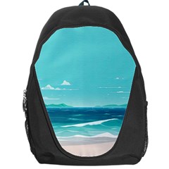 Ai Generated Ocean Waves Sea Water Anime Backpack Bag by Pakemis