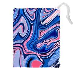 Abstract Liquid Art Pattern Drawstring Pouch (4xl) by GardenOfOphir