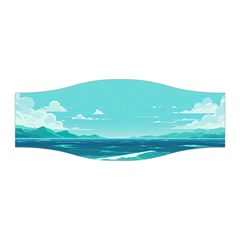 Ai Generated Ocean Waves Sea Water Anime Stretchable Headband by Pakemis