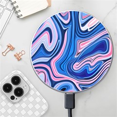 Abstract Liquid Art Pattern Wireless Fast Charger(white) by GardenOfOphir