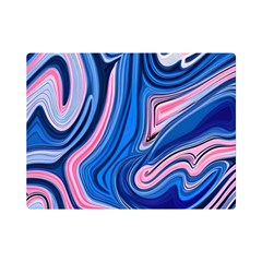 Abstract Liquid Art Pattern One Side Premium Plush Fleece Blanket (mini) by GardenOfOphir